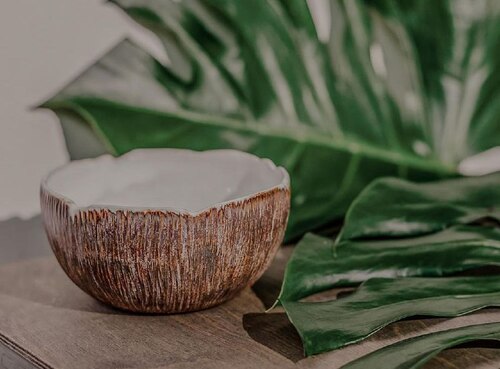 миска-кокос, семейный, лепка фото 3