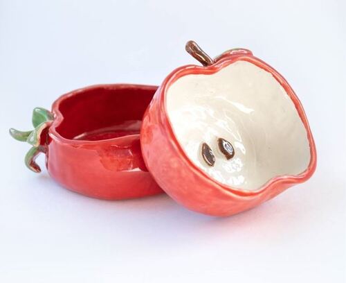 Мисочка-яблоко, лепка  фото 1