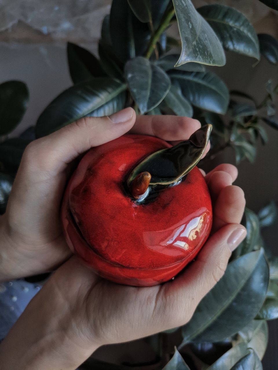 Наливное яблочко-свеча, лепка, 6+ фото 1